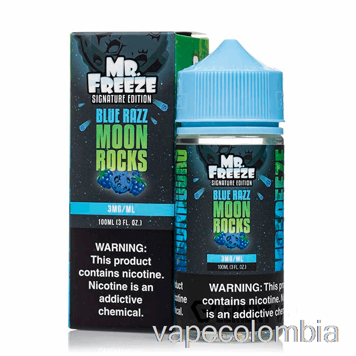 Kit Completo De Vapeo Moonrocks - Blue Razz - Mr Frozen - 100ml 0mg